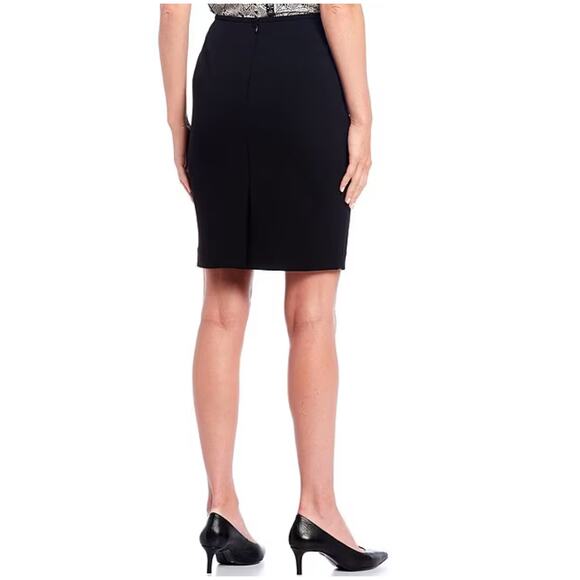 Calvin Klein High Rise Black Pencil Skirt Professional Suit Skirt Size 2 XS - Picture 2 of 6